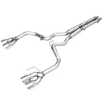AWE Mustang Track Muffler Delete Cat Back Active Exhaust  - Chrome Tips (2024) GT 3020-42650