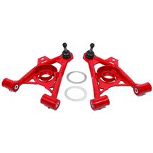 BMR Mustang Tubular Front Control Arms w/ Spring Cups  - Raised Ball Joint - Red (94-04) AA043R