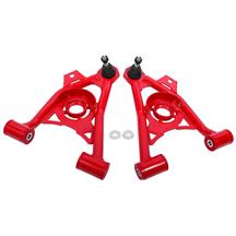BMR Mustang Tubular Front Control Arms w/ Spring Cups  - Standard Ball Joint - Red (94-04) AA040R