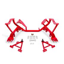 BMR Mustang Tubular K-Member & Control Arm Kit  - Coilovers - Red  (79-93)