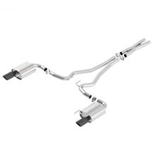 Borla Mustang S-Type 2.5" Cat Back Exhaust - 4" Black Tips (15-17) GT Coupe/Convertible 140590BC