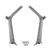 Bronco A-pillar Trim Panels  - Gray (92-96)