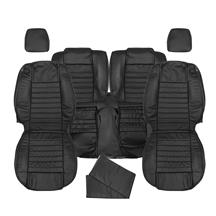 Mustang Factory Style Leather Seat Upholstery - W/ Side-Impact Airbag - Black (05-09) Coupe