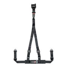 Corbeau 3 Point Bolt In Retractable Harness Black 43301B