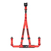 Corbeau 3 Point Bolt In Retractable Harness Red 43307B