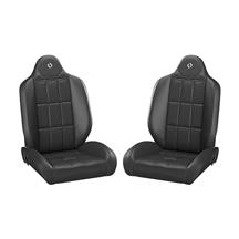 Corbeau Bronco Baja RS Reclining Suspension Seat Pair - Vinyl  - Black (92-96) 66401PR