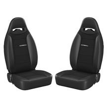 Corbeau Bronco Moab Seat Pair - Vinyl w/ Cloth Inserts  - Black (92-96) 70011PR