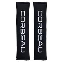 Corbeau Logo Harness Pads For 2" Harness  - Black 40401