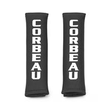 Corbeau Logo Harness Pads For 2" Harness  - Black 40401