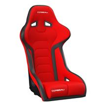 Corbeau Mustang FX1 Seat  - Black Cloth/Red Cloth Insert 29507