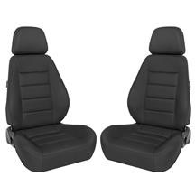 Corbeau Sport Seat Pair Black Cloth 90001PR