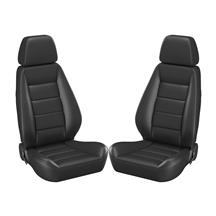 Corbeau Sport Seat Pair Black Vinyl 90010PR