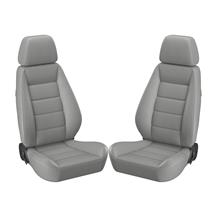 Corbeau Sport Seat Pair Gray Vinyl 90090PR