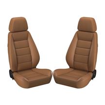 Corbeau Sport Seat Pair  - Tan Vinyl 90060PR