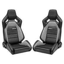 Corbeau Sportline RRX Reclining Seat - Black W/ Gray Insert 55090