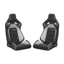 Corbeau Sportline RRX Reclining Seat - Black W/ Gray Insert 55090