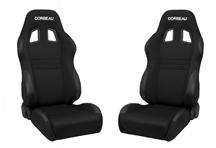 Corbeau A4 Cloth Seat Pair  - Black 60091PR