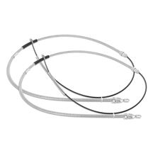 Mustang Rear Parking Brake Cables for Drum Brakes - Pair (83-92)