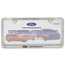Ford Performance License Plate Frame - Slim  - Stainless Steel M-1828-SS