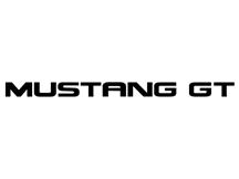 Mustang Rear Bumper Insert Decals Black (94-98)