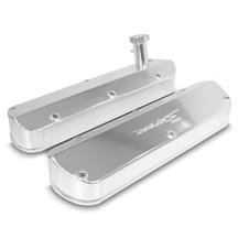 Holley Mustang Sniper Fabricated Tall Valve Covers  - Silver (79-95) 890013