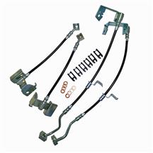 J&M Mustang Front & Rear Stainless Steel Brake Hoses W/ ABS (05-14) 22530