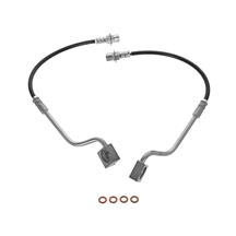 J&M Mustang Front Stainless Steel Brake Hoses (87-93) 22515F