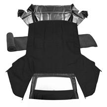 Kee Mustang Convertible Top Kit - Stayfast Cloth  - Black (91-93)