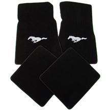 LLOYD Mustang Floor Mats with Running Pony Logo Black (79-93) 012311-4391-441
