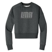 LMR Women's Cropped Crew Fleece  - Heathered Charcoal