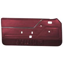 TMI Mustang Deluxe Door Panels for Hardtop w/ Manual Windows Canyon Red (84-86) 10-73205-3116-6P-7298
