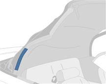 Mustang Convertible Top Rear Weatherstrip, RH (01-04) Z7654000AA