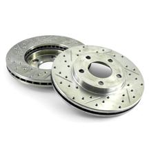 Mustang Front Brake Rotor Pair - 11" - Drilled & Slotted (94-04) GT/V6