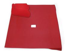 TMI Mustang Sunvisor And Headliner Kit Scarlet Red Cloth (87-92) Hatchback