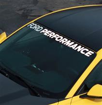 Ford Performance Mustang Windshield Banner  - White (05-23) M-1820-MB