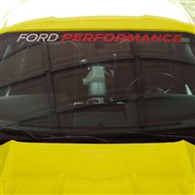 Ford Performance Mustang Windshield Banner  - White/Red (15-23) M-1820-MR