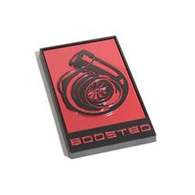 Coyote Badge Shop Mustang V2 Boosted Emblem  - Red w/ Black (79-24) V2-BOOST-R