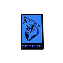 Coyote Badge Shop Mustang V3 Coyote Emblem  - Black w/ Light Blue (79-24) V3-COY-GRABBER
