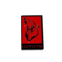 Coyote Badge Shop Mustang V3 Coyote Emblem  - Red w/ Black (79-24) V3-COY-R