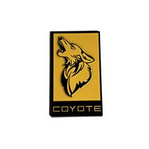 Coyote Badge Shop Mustang V3 Coyote Emblem  - Black w/ Yellow (79-24) V3-COY-Y