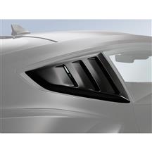 Ford Mustang Air Design Quarter Window Louvers  - Gloss Black (2024) VPR3Z-63280B10-B