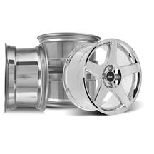 SVE Mustang 4 Lug 03 Cobra Wheel Kit - 17x8/10  - Chrome (79-93)