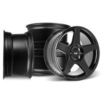 SVE Mustang 4 Lug 03 Cobra Wheel Kit - 17x8/9  - Black (79-93)