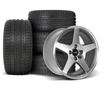 SVE Mustang 4 Lug 03 Cobra Wheel & Sumitomo Tire Kit - 17x8/10  - Machined (79-93)