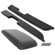 Mustang Armrest Pad Kit  - Black (87-93)