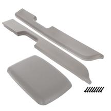 Mustang Armrest Pad Kit  - Light Gray (87-93)