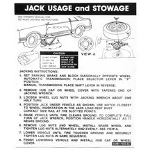 Mustang Jack Instructions Decal - Coupe (79-81)