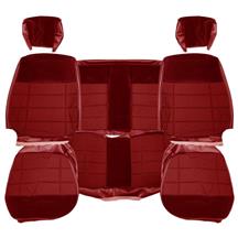 Acme Mustang Standard Seat Upholstery - Cloth  - Canyon Red (84-86) Coupe