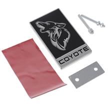MF-Auto Designs Mustang Coyote Emblem  - Black w/ Chrome (15-23) V2-COY-CB