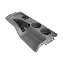 Mustang Cup Holder Console Panel w/ Brake Boot  - Gray (87-93) E8ZZ-6104490-SPB